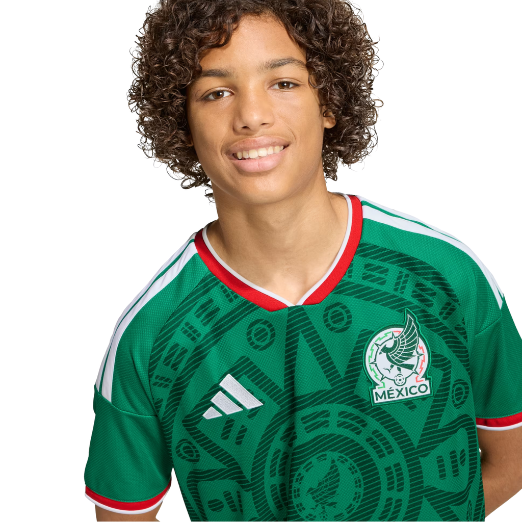 adidas Youth I. Reyes Mexico 2026 Home World Cup Jersey (Bold Green)