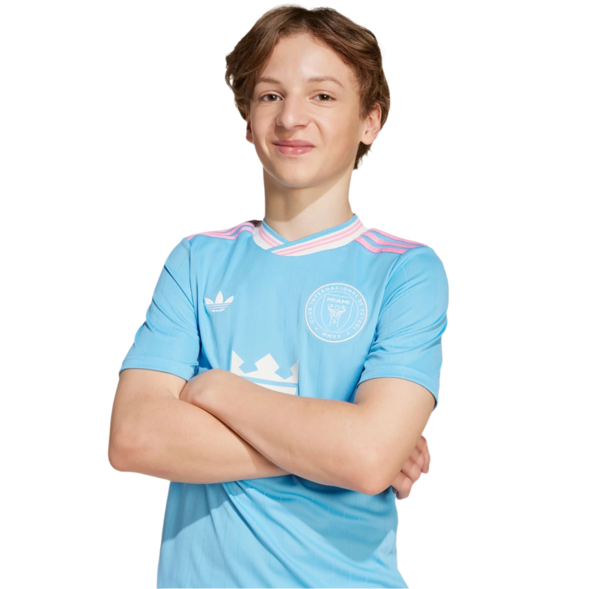 adidas Lionel Messi Youth Inter Miami 25/26 Third Jersey (Blue/Pink)