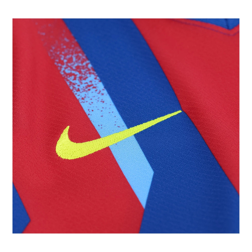Nike Youth Kounde FC Barcelona 4th Soccer Jersey 25/26 (Gym Blue/Salsa Red)