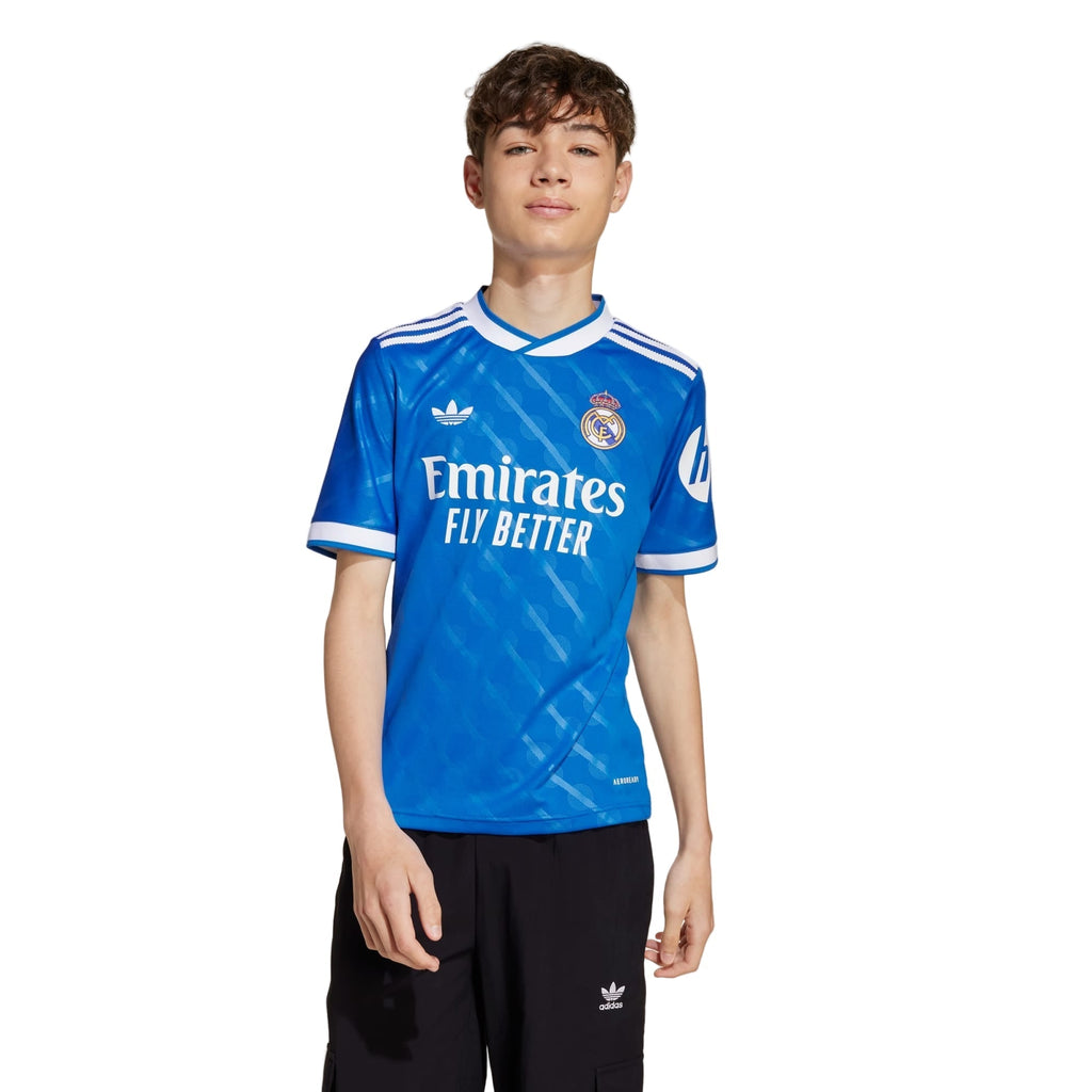 adidas Youth Real Madrid Third Jersey 25/26 (Blue)