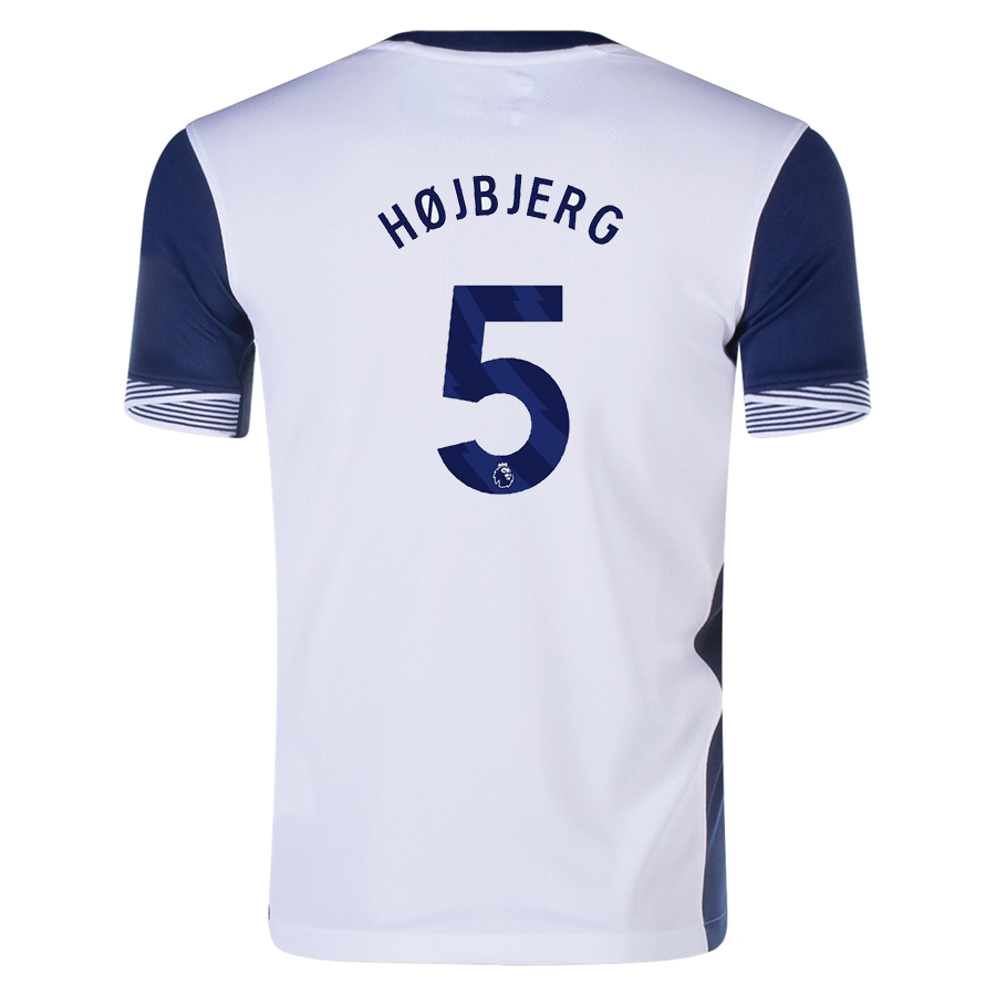 Nike Youth Tottenham Pierre-Emile HÃ¸jbjerg Home Jersey 24/25 (White/Navy)