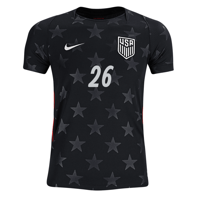 Nike Youth Agyemang United States Away Stadium Jersey 2026 (Dark Obsidian/Pure Platinum)